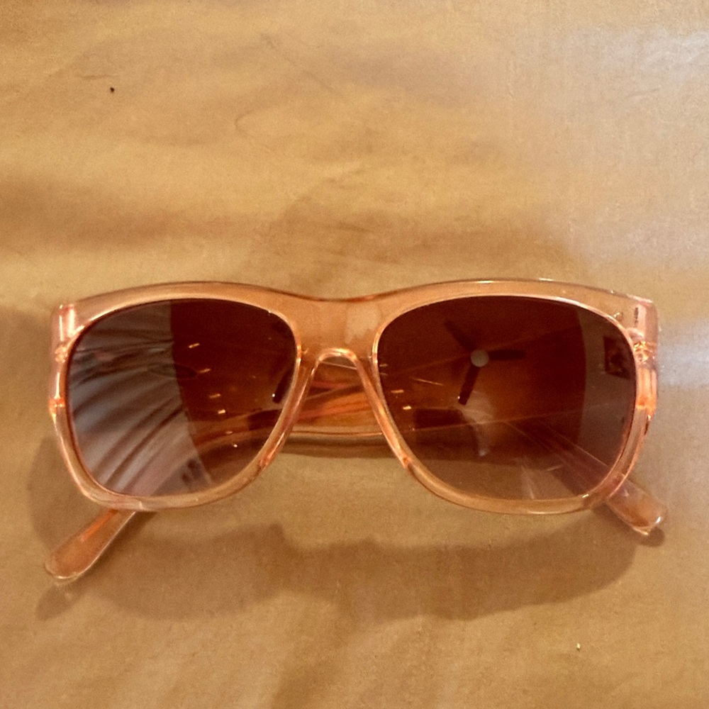 Transparent Pink Square Sunglasses for Women